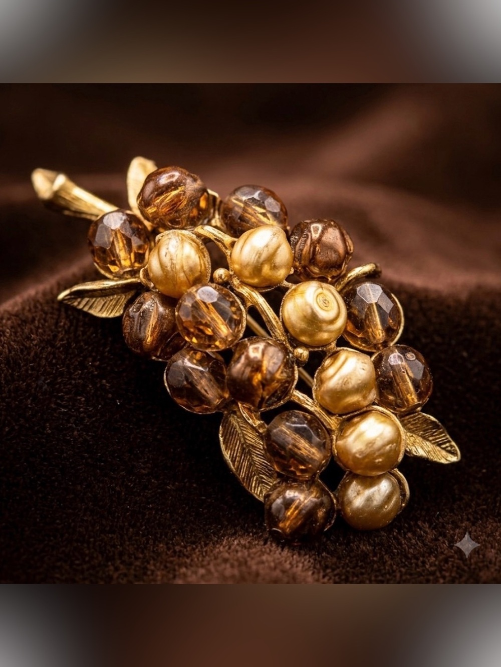 Vintage 2” Napier Grape 🍇 Cluster Pin